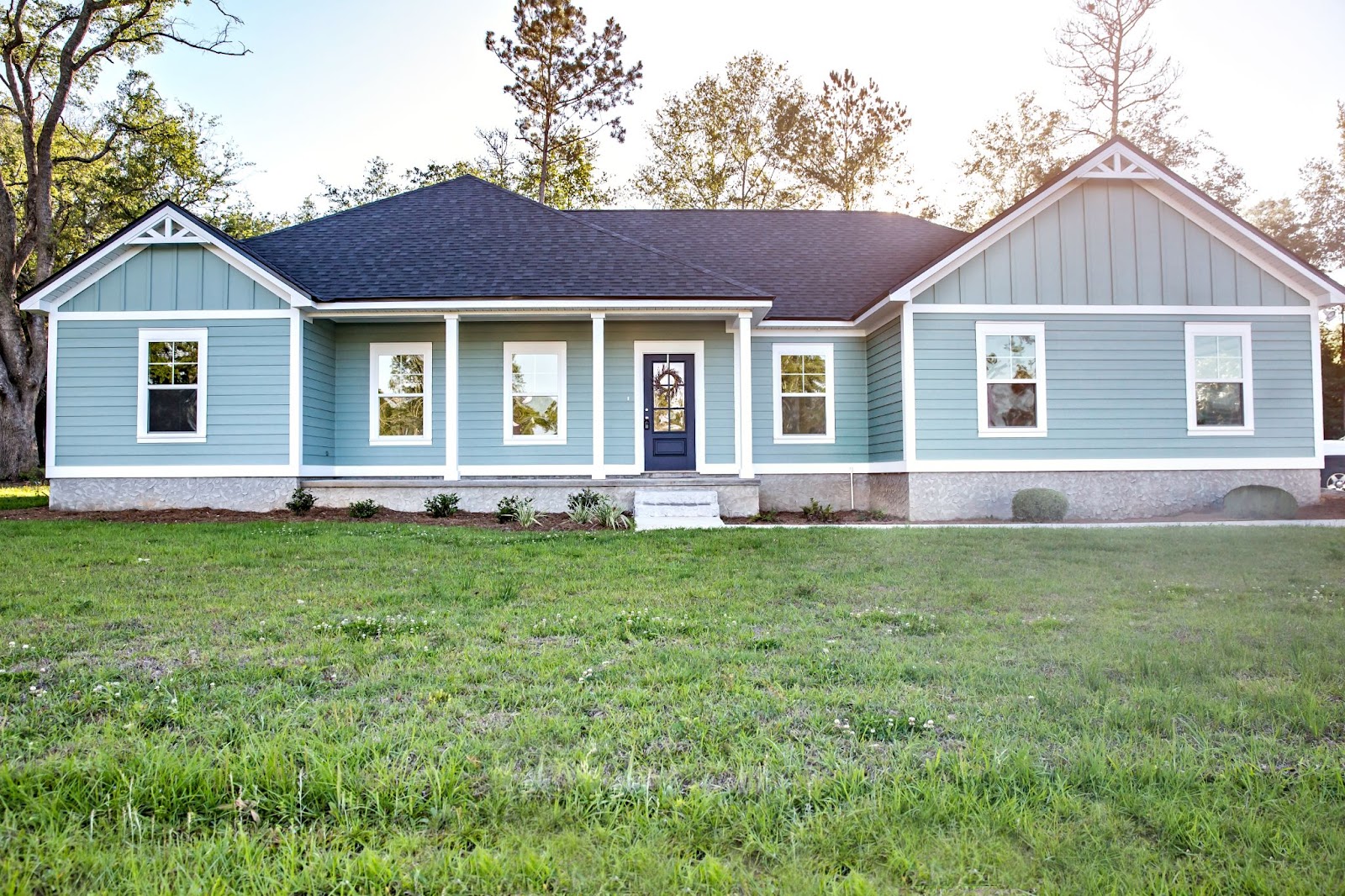 blue house