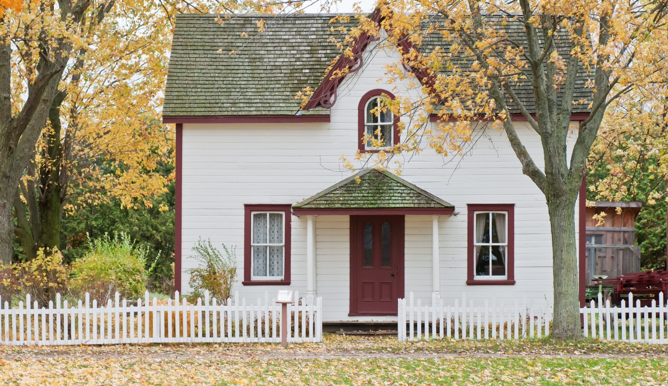 house in fall