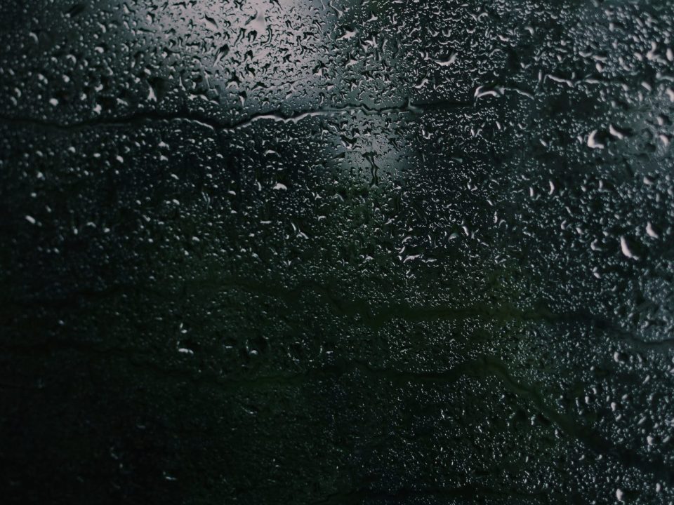 Wet windshield