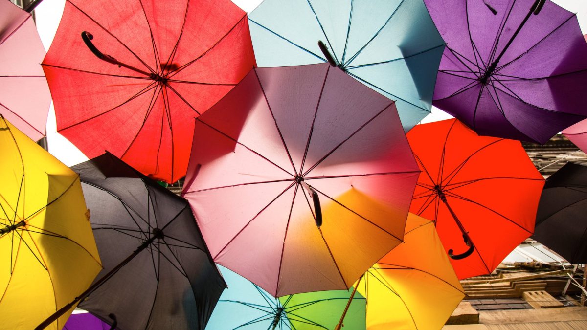 Colorful umbrellas