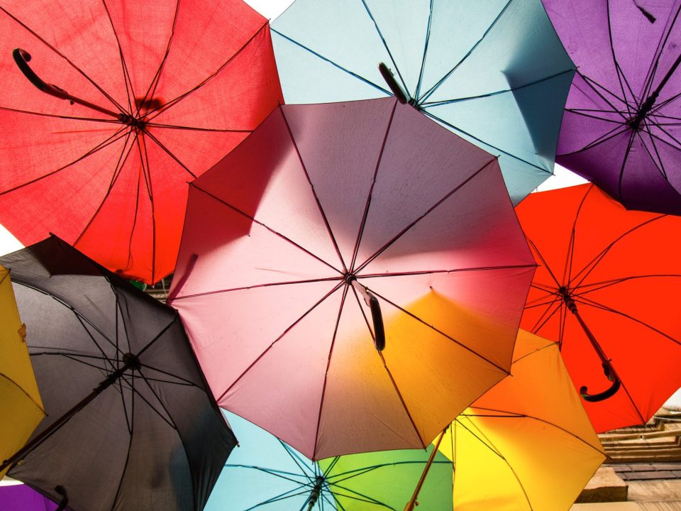 Colorful umbrellas
