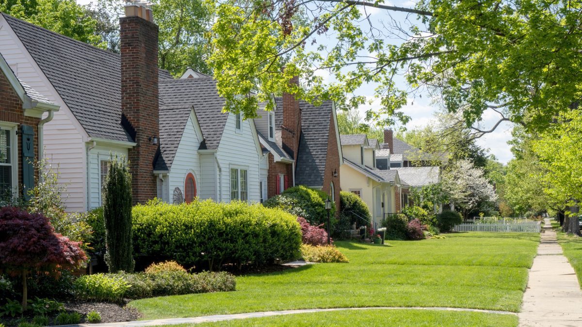 Neighborhood sidewalk
